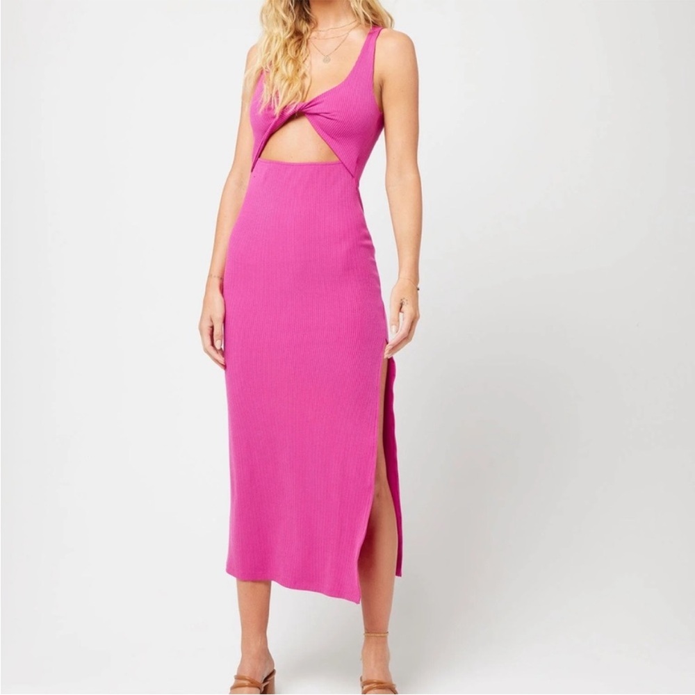 L*SPACE Nico Cut Out MIDI in Bougainvillea